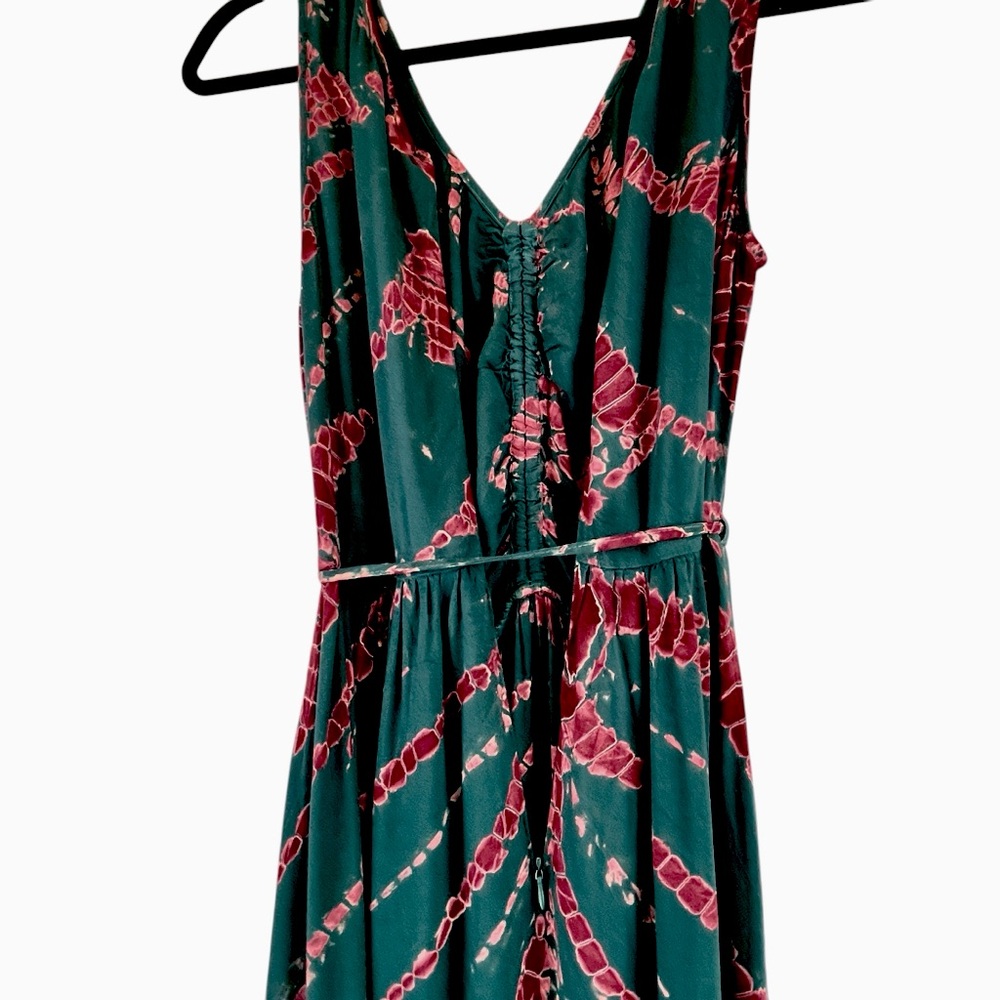 NEW YFB Young Fabulous & Broke Maxi Dress in Dark Teal Savannah Wash Tie Dye S - Picture 4 of 12